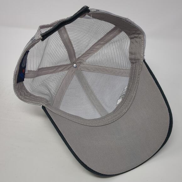 Depatco Strapback Trucker Hat Black One Size Adjustable Embroidered Mesh Back - Picture 7 of 9